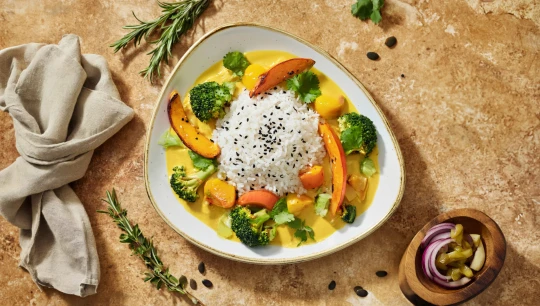 Yellow Pumpkin Beef Curry